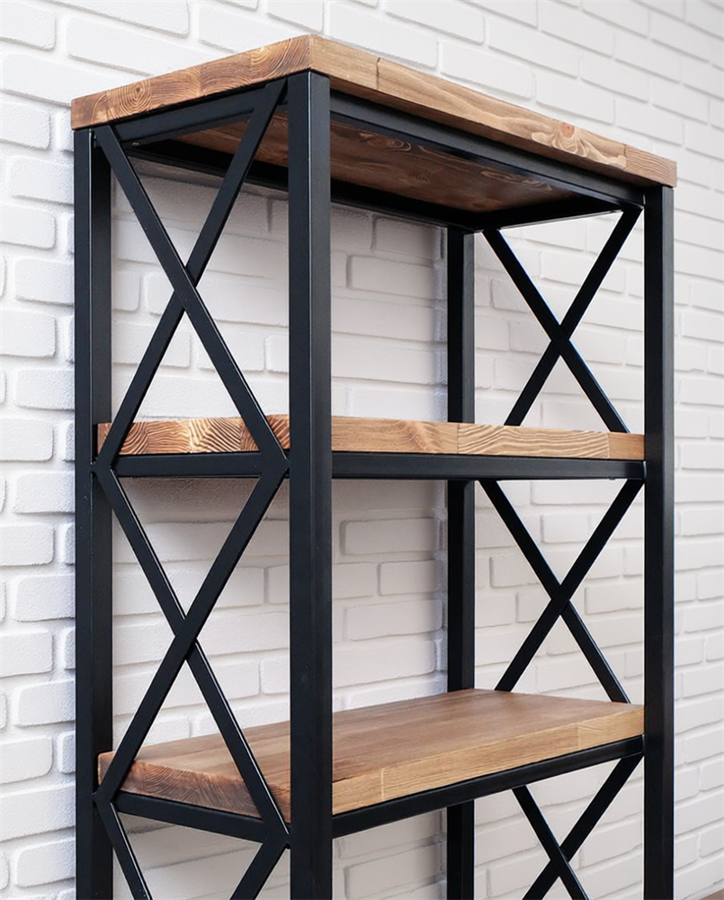 стеллаж лофт открытые полки